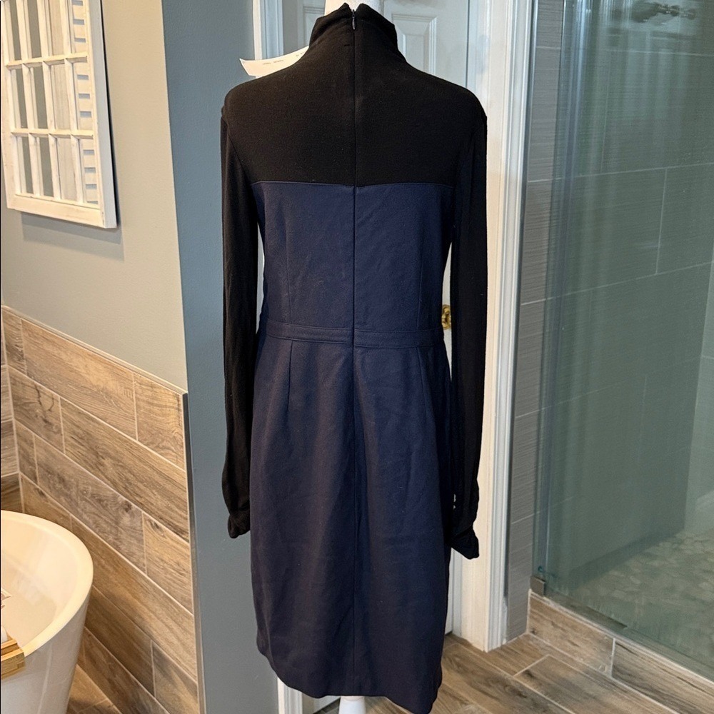 Laviniaturra Made in Italy Two Tone Long Sleeve Wool Sweetheart Dress SZ 12 NWT - Picture 5 of 12